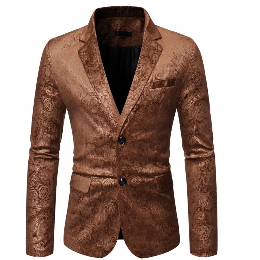 Men ericdress | Ericdress Notched Lapel Single-Breasted Button Leisure Men'S Blazers