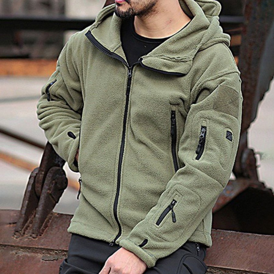 Men ericdress | Ericdress Hooded Plain Zipper Fall Zipper Jacket