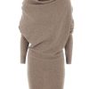 Women ericdress | Pure Color Turtleneck Long Sleeve Women'S Sweater Dress