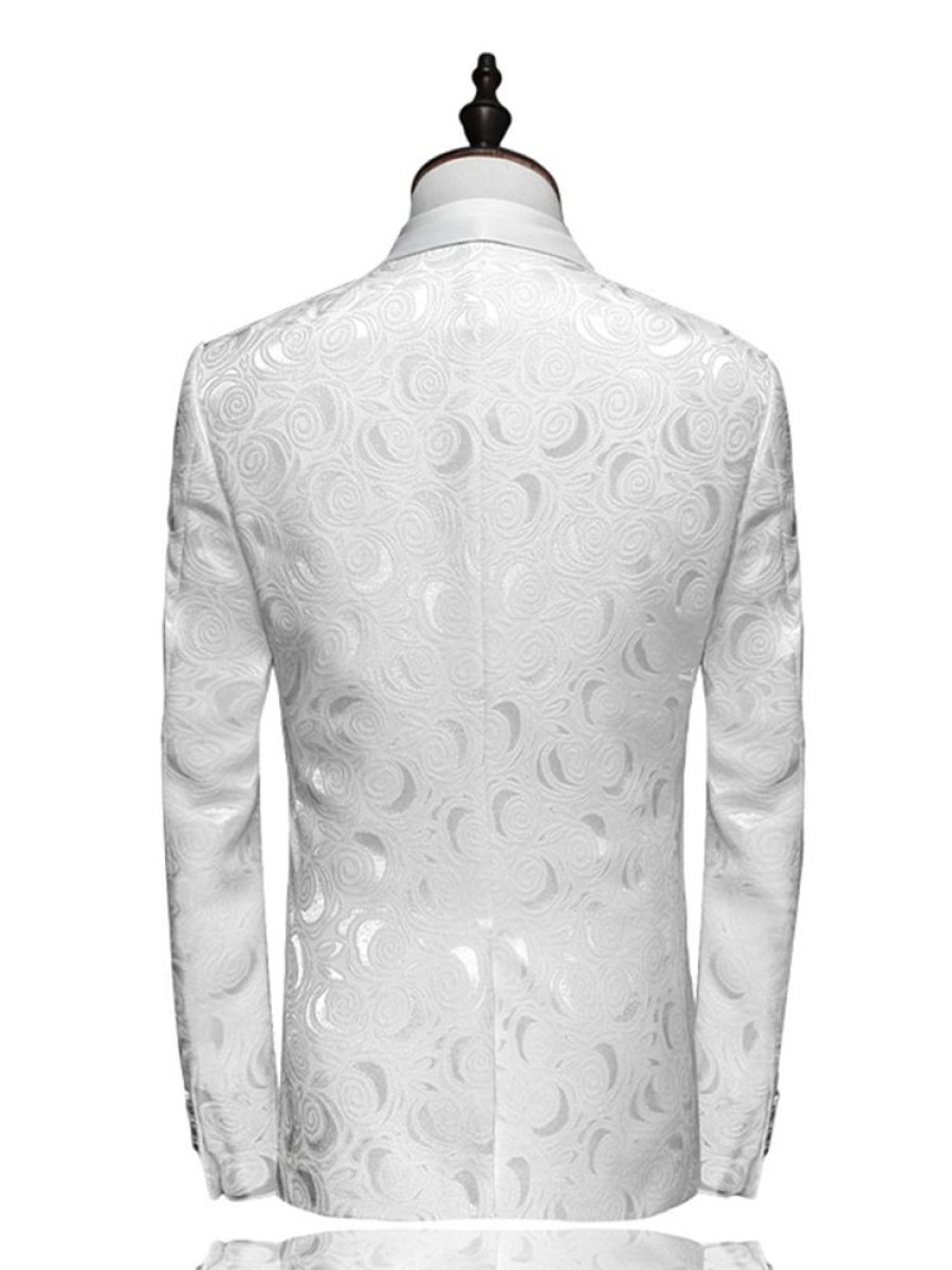 Men ericdress | Ericdress One Button Classic Men'S Suit White