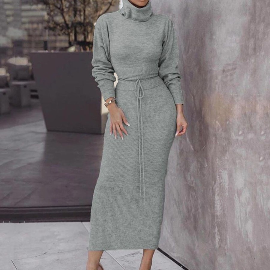 Women ericdress | Ericdress Sweet Skirt Plain Pullover Bodycon Two Piece Women'S Sets