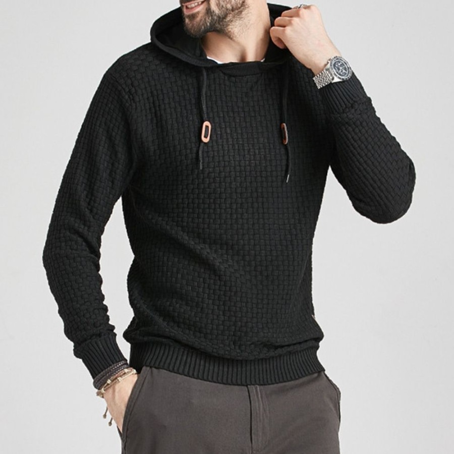 Men ericdress | Ericdress Hooded Standard England Spring Sweater