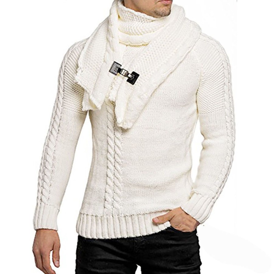 Men ericdress | Ericdress Standard Plain Men'S Slim England Sweater