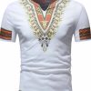 Men ericdress | Ericdress African Fashion Dashiki Printed Slim Mens Short Sleeve T Shirt