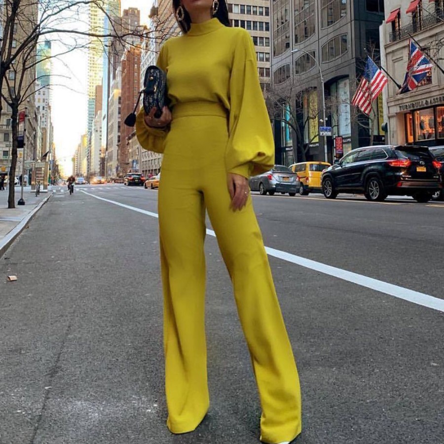 Women ericdress | Plain Full Length Fashion Slim Women'S Jumpsuit