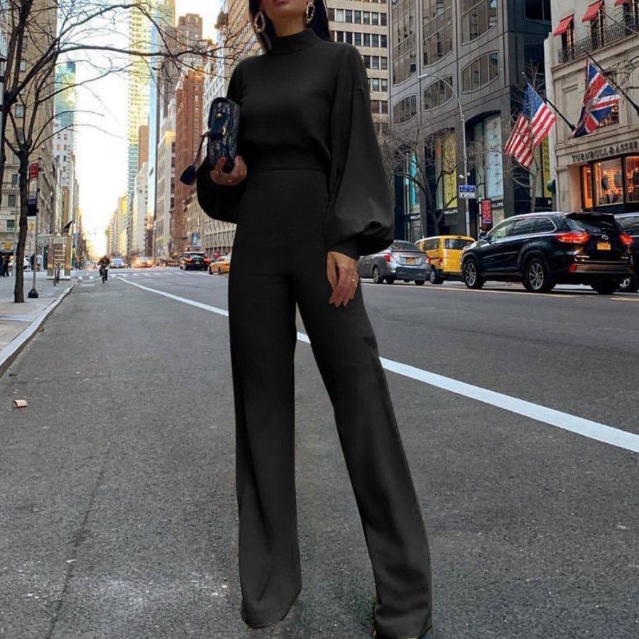 Women ericdress | Plain Full Length Fashion Slim Women'S Jumpsuit