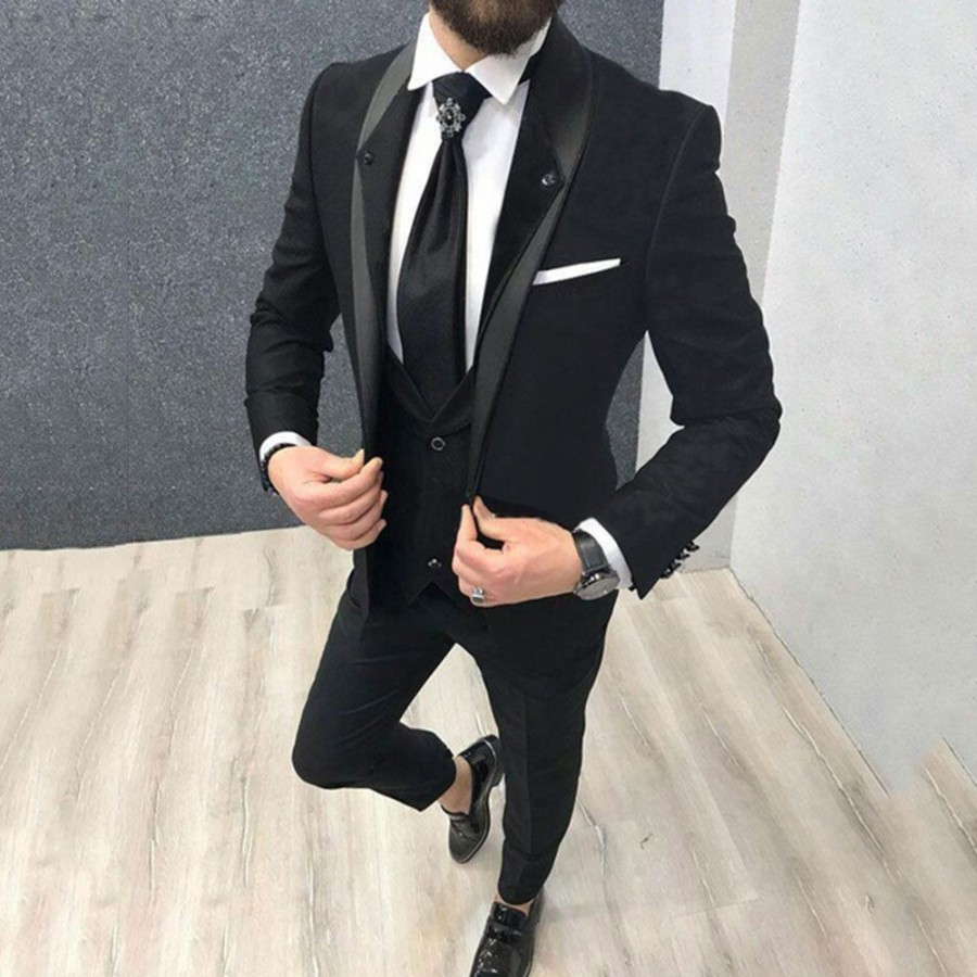 Men ericdress | Ericdress Button One Button Men'S Formal Dress Suit