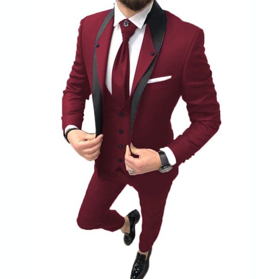 Men ericdress | Ericdress Button One Button Men'S Formal Dress Suit