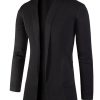 Men ericdress | Ericdress Lapel Slim Mid-Length Men'S Cardigan Sweater