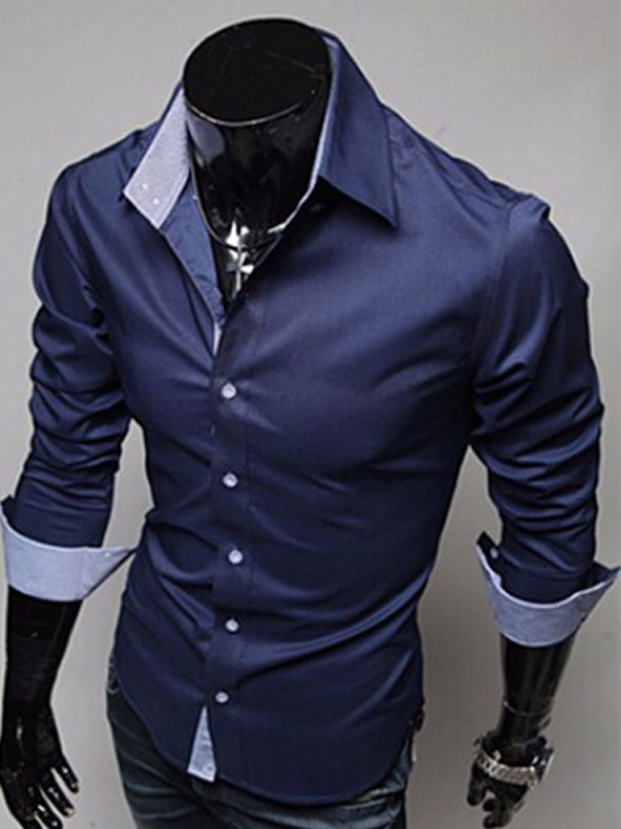 Men ericdress | Ericdress Men'S Slim Shirt