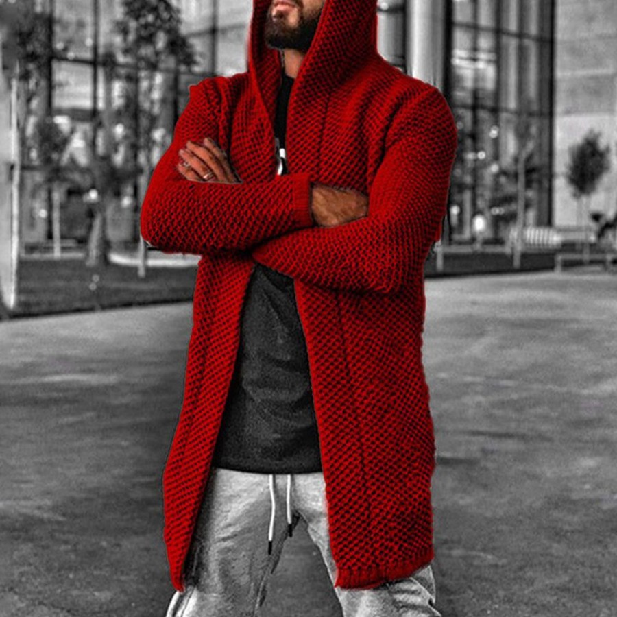 Men ericdress | Ericdress Standard Hooded Hole Winter European Sweater