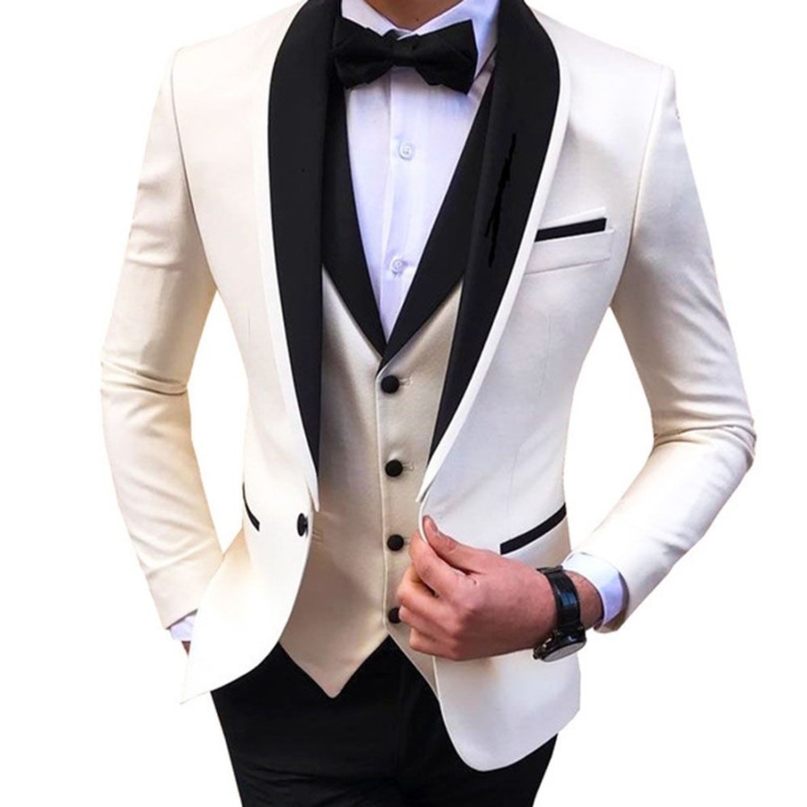 Men ericdress | Ericdress Button Vest Men'S Formal Dress Suit