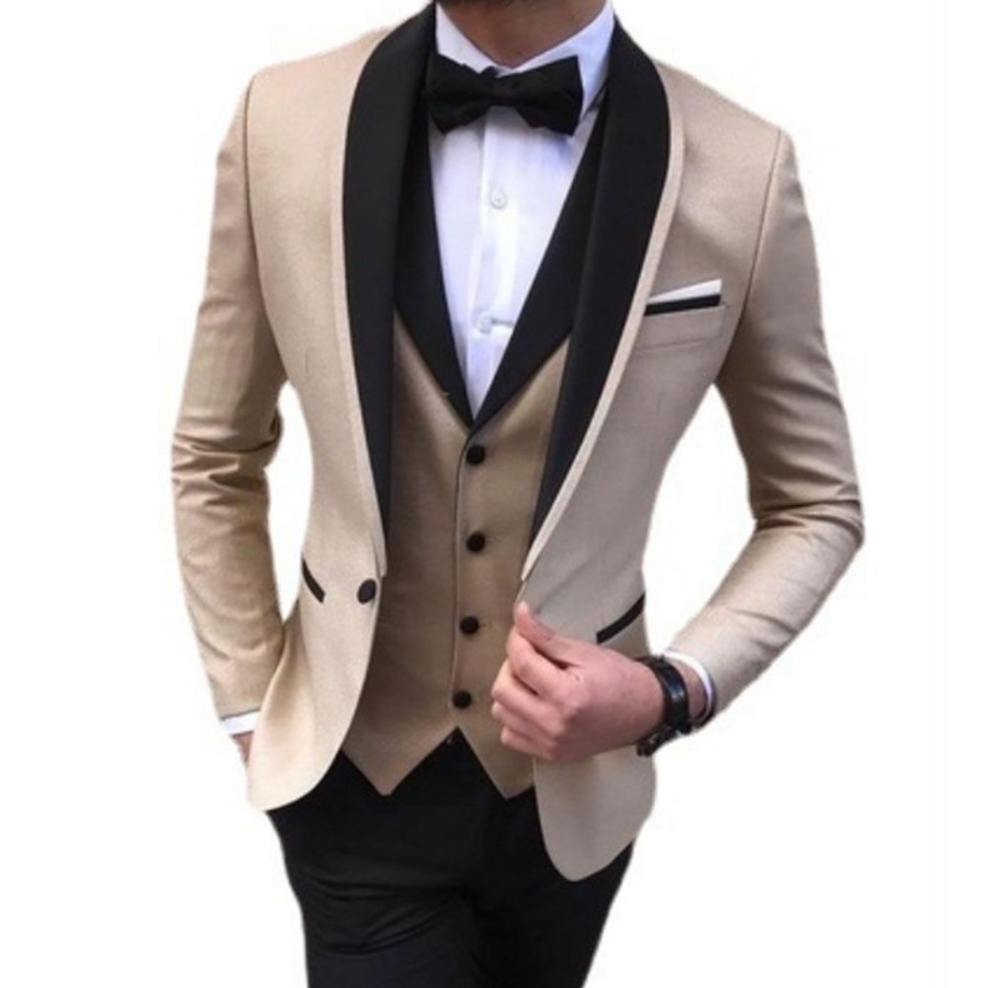 Men ericdress | Ericdress Button Vest Men'S Formal Dress Suit