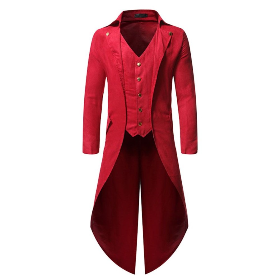 Men ericdress | Ericdress Button Long Plain Single Men'S Trench Coat